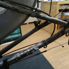 釣り用電動自転車の錆との戦い 釣り用電動自転車の錆との戦い